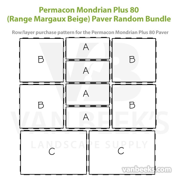 Permacon Mondrian Plus 80 Paver
